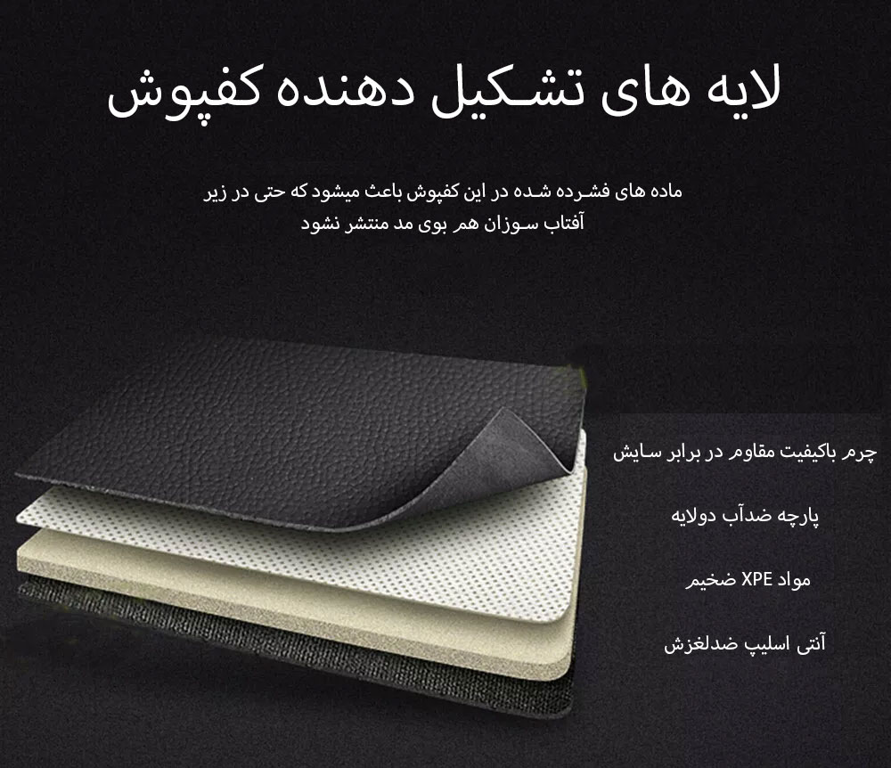 کفپوش لکسوس rx350 مدل 5 بعدی چرمی برند PZ چینی